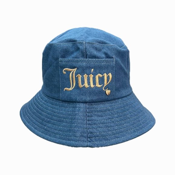 Juicy Couture Accessories - Juicy Couture Denim Bucket Hat Y2K Trendy New
